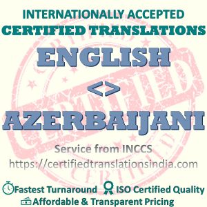 English to Azerbaijani Death Certificate translation