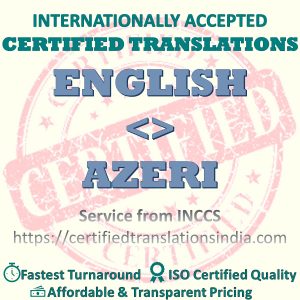 English to Azeri Birth Certificate translation