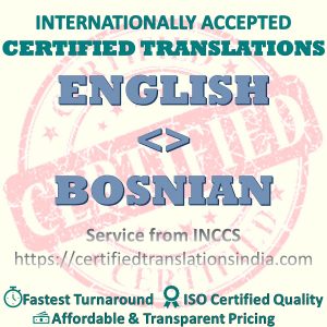 English to Bosnian Dentists Certificate translation