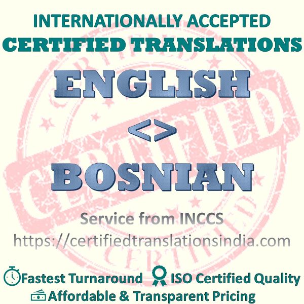 English to Bosnian Divorce Certificate translation