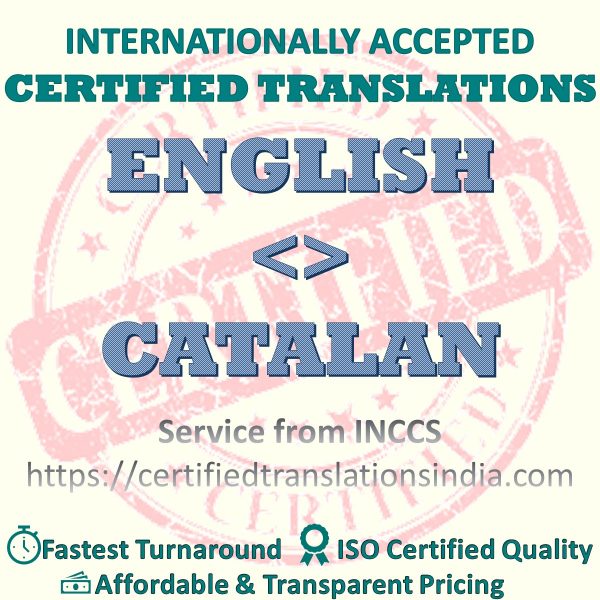 English to Catalan Graduation Degree Certificate translation