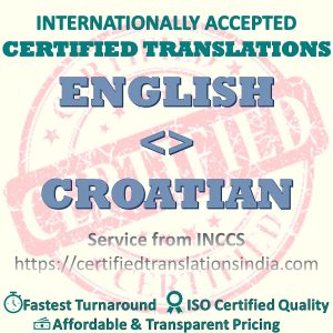 English to Croatian Death Certificate translation