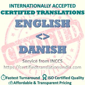 English to Danish Death Certificate translation