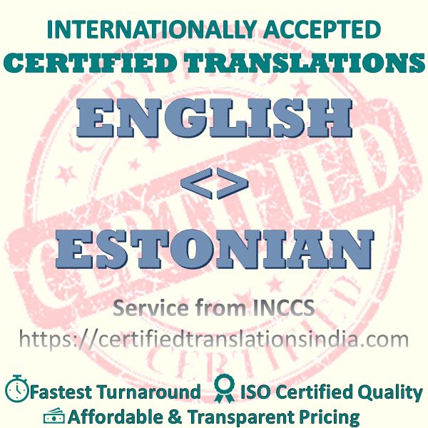 English to Estonian Criminal Record translation