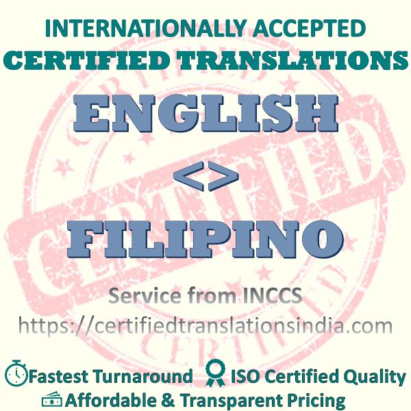 English to Filipino Bank Statement translation