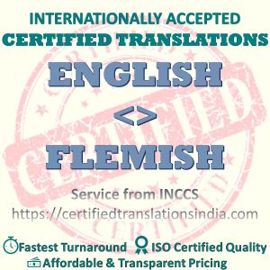 English to Flemish Diploma Certificate translation