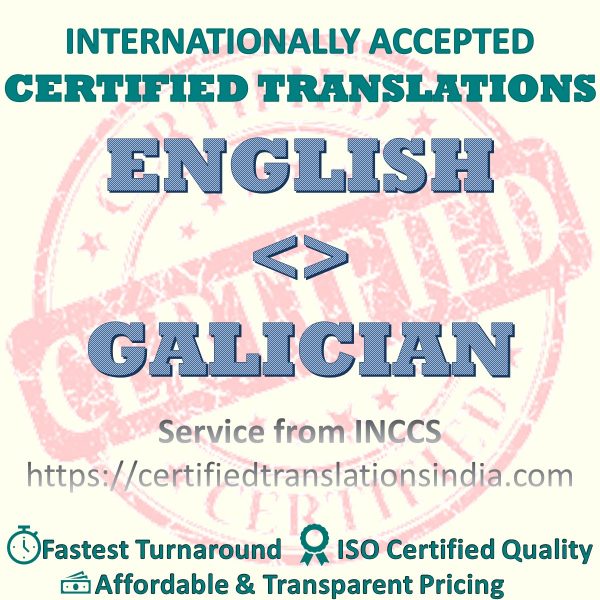 English to Galician Dentists Certificate translation