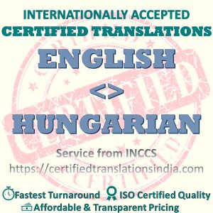 English to Hungarian Diploma Certificate translation