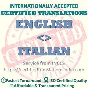 English to Italian Criminal Record translation