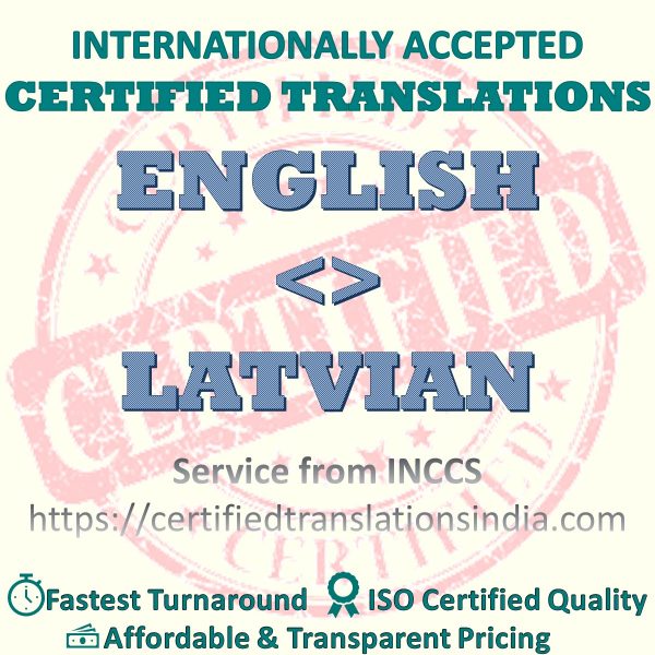 English to Latvian Divorce Certificate translation