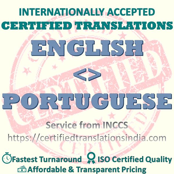 English to Portuguese Dentists Certificate translation