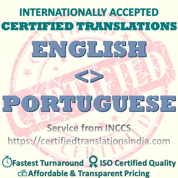 English to Portuguese Medical Certificate translation