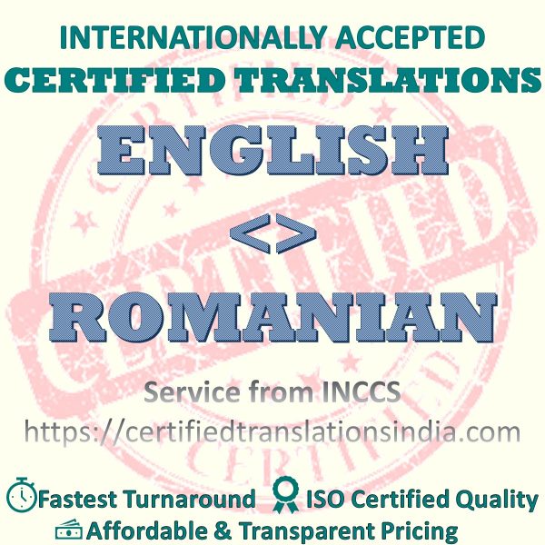 English to Romanian Medical Certificate translation