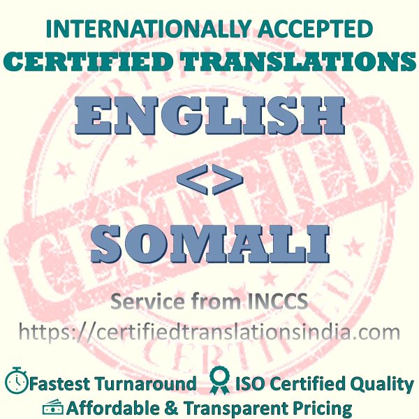 English to Somali Criminal Record translation