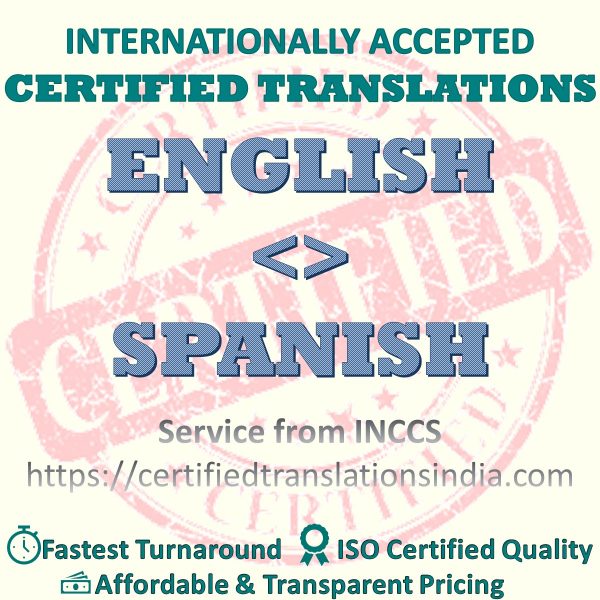 English to Spanish Death Certificate translation