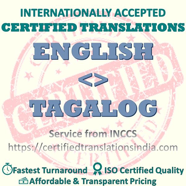 English to Tagalog Medical Certificate translation